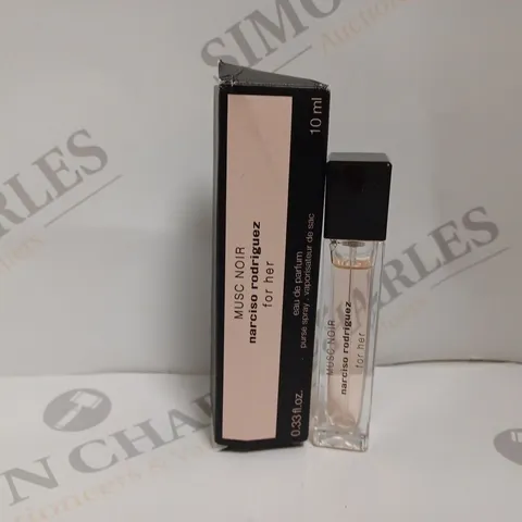 BOXED NARCISO RODRIGUEZ FOR HER MUSC NOIR EAU DE PARFUM PURSE SPRAY - 10ML 