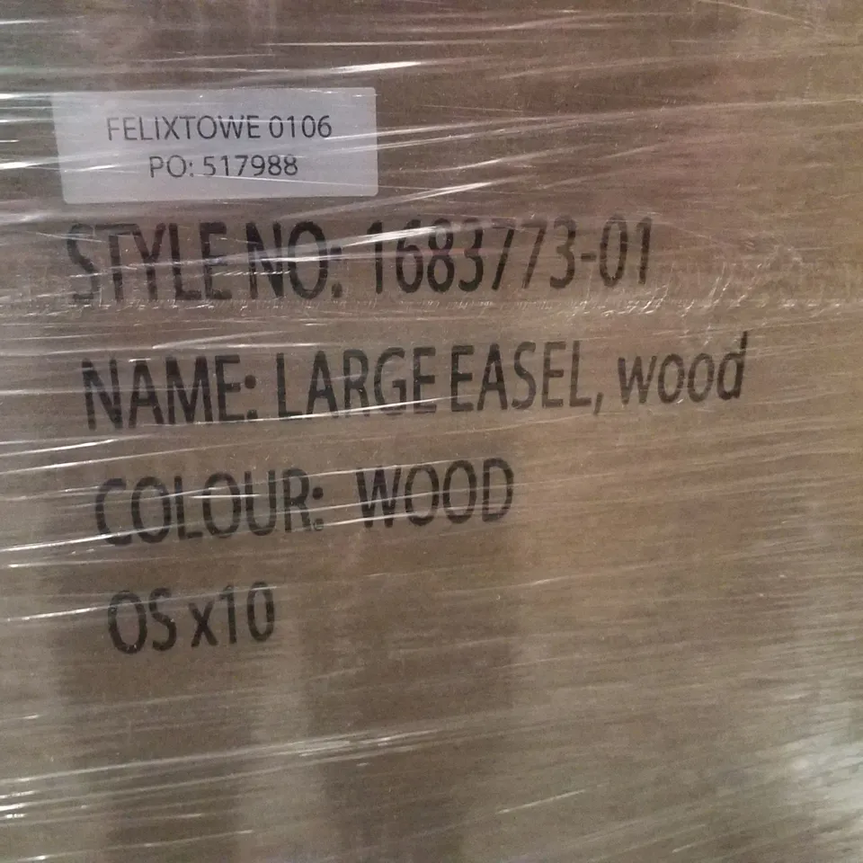 PALLET CONTAINING ASSORTED BRAND NEW PRODUCTS INCLUDING LARGE EASELS, WIRELESS HEADPHONES, PHONE STANDS & ART SUPPLIES