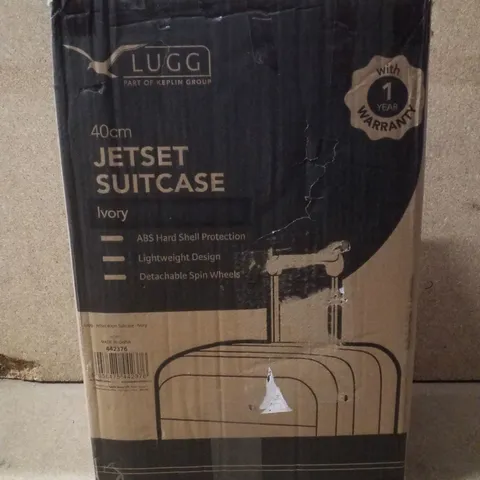 BOXED LUGG JETSET 40CM SUITCASE - IVORY