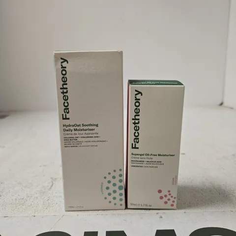 FACETHEORY HYDRAOAT SOOTHING DAILY MOISTURISER & SUPERGEL OIL-FREE MOISTURISER – BOXED SET