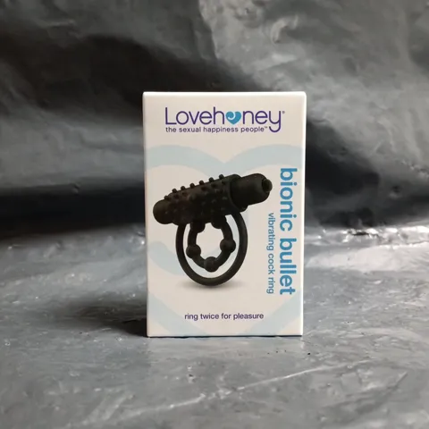 BOXED LOVEHONEY BIONIC BULLET VIBRATING COCK RING