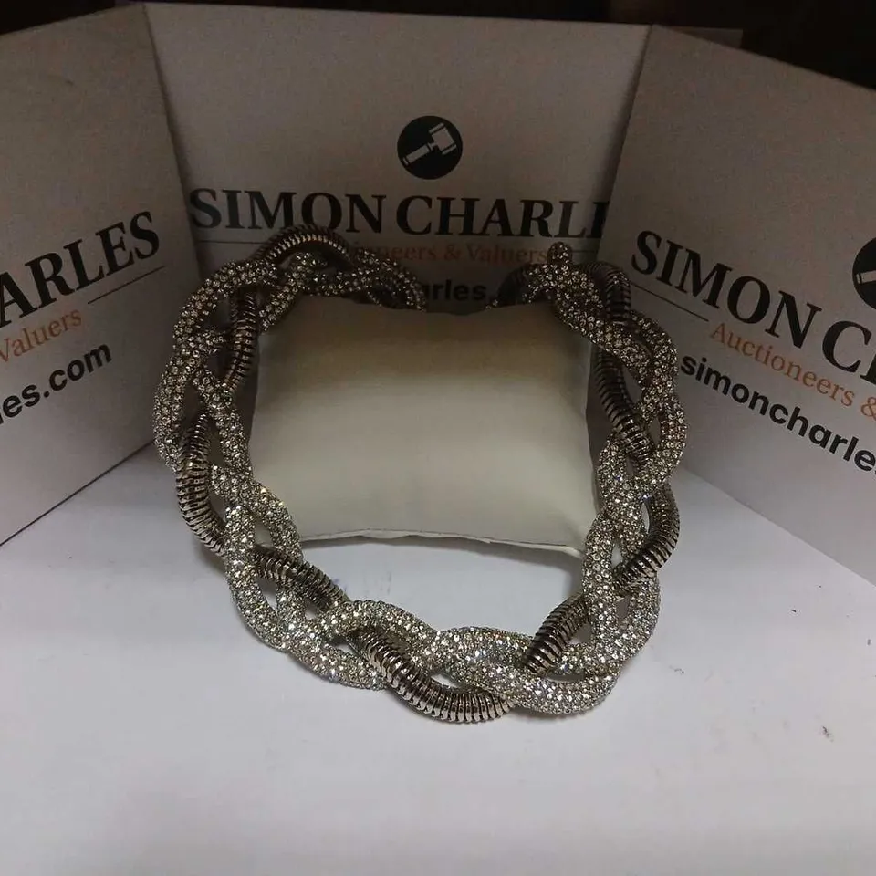 MALIKA STATEMENT PLAITED NECKLACE