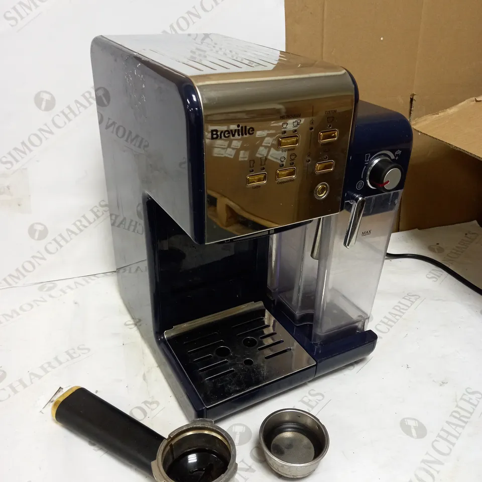 BREVILLE ONE-TOUCH COFFEEHOUSE COFFEE MACHINE - NAVY BLUE