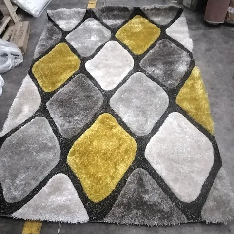 VARDA AREA RUG HAND TUFTED RECTANGLE GREY 150X230CM