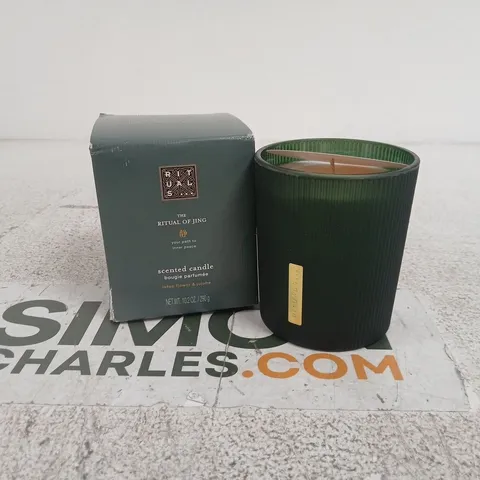 RITUALS THE RITUAL OF JING SCENTED CANDLE – DARK GREEN JAR, BOXED 290G