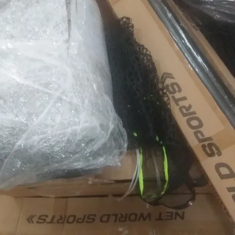 PALLET OF APPROX 5 ASSORTED SPORTING EQUIPMENT PARTS TO INCLUDE - HOCKEY GOAL - HOCKEY NET - SOCCER GOAL ECT