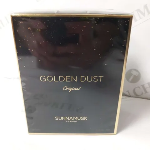 BOXED AND SEALED GOLDEN DUST ORIGINAL SUNNAMUSK LONDON EAU DE PARFUM 50ML