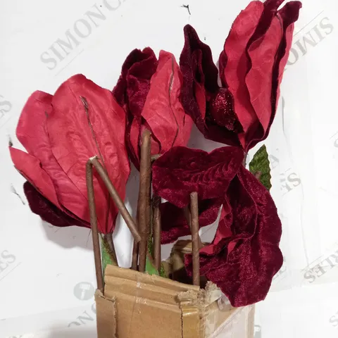 OUTLET HOME REFLECTIONS SET OF 6 OVERSIZED MAGNOLIA FLOWERS