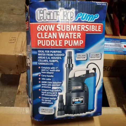 BOXED CLARKE PSP195 PUDDLE PUMP