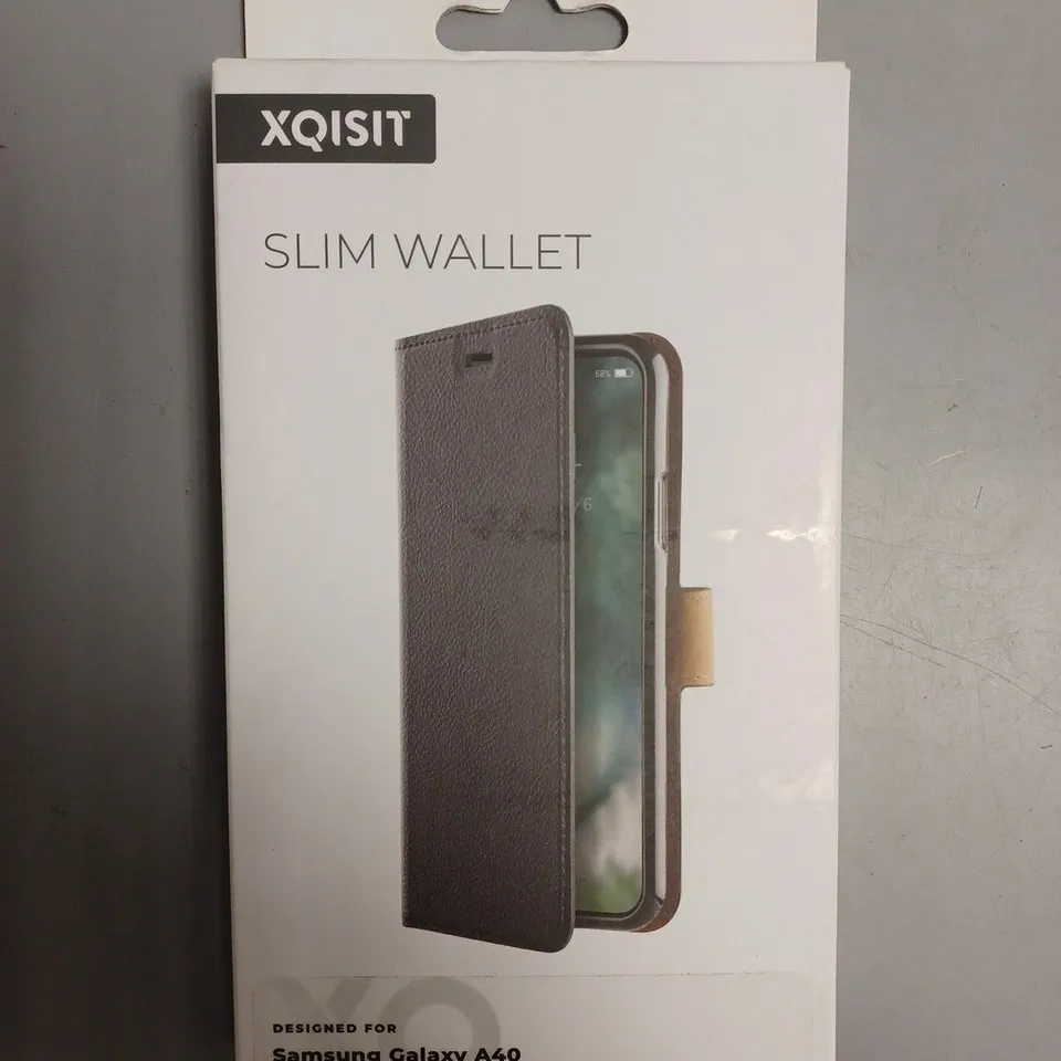 APPROXIMATELY 70 BRAND NEW BOXED XQISIT SLIM WALLET PROTECTIVE CASES FOR SAMSUNG GALAXY A40 