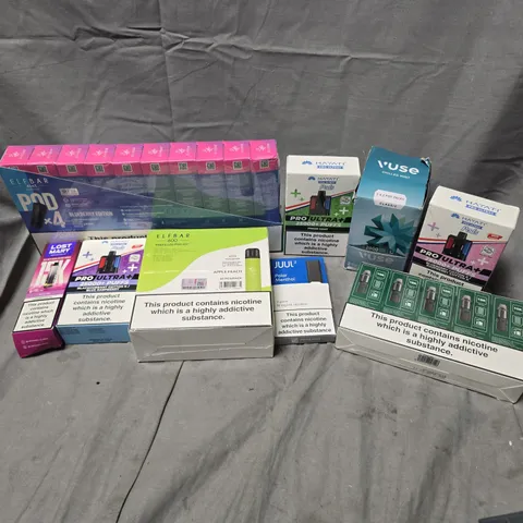 APPROXIMATELY 20 ASSORTED E-CIGARETTE PRODUCTS TO INCLUDE BRANDS SUCH AS HAYATI, VUSE, ELFBAR, ETC - COLLECTION ONLY