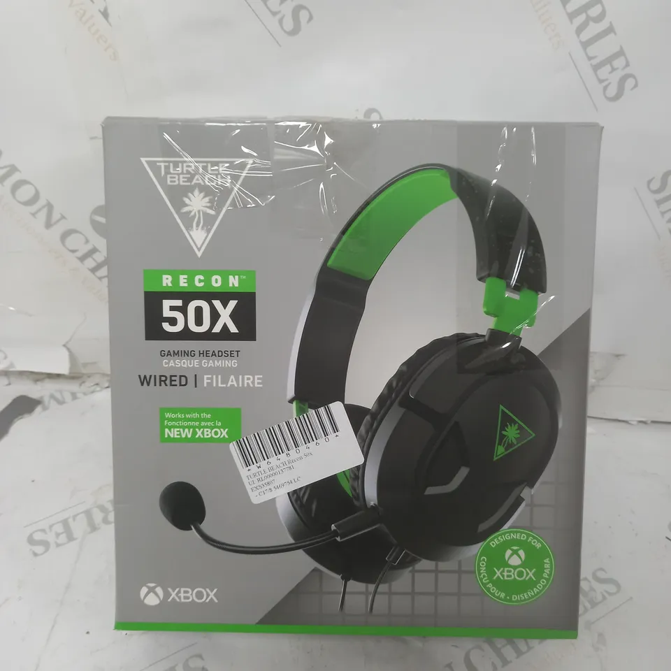 BOX OF APPROX 5 TURTLE BEACH RECON 50X HEADSETS IN BLACK 