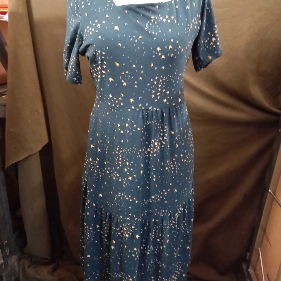 SEASALT CORNWALL PAINT SHARDS DRESS STARLINGS DARK WRECKAGE DRESS IN SEA GREEN - UK 12