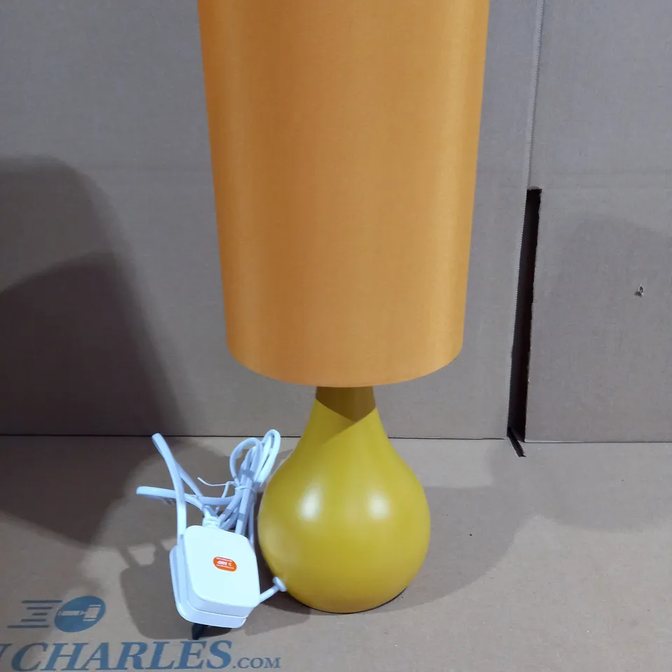 JOHN LEWIS KRISTY TOUCH LAMP WITH FABRIC SHADE