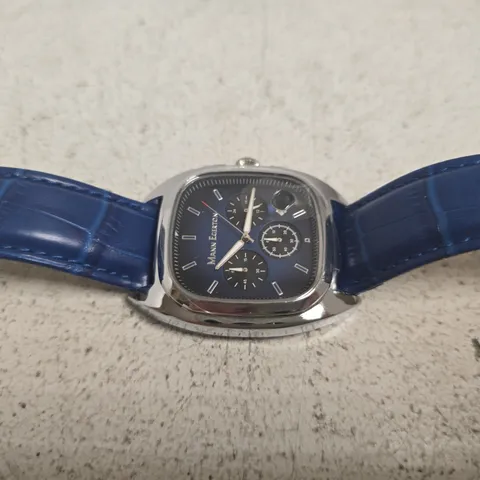 MANN EGERTON GLIDER WATCH IN STEEL/BLUE