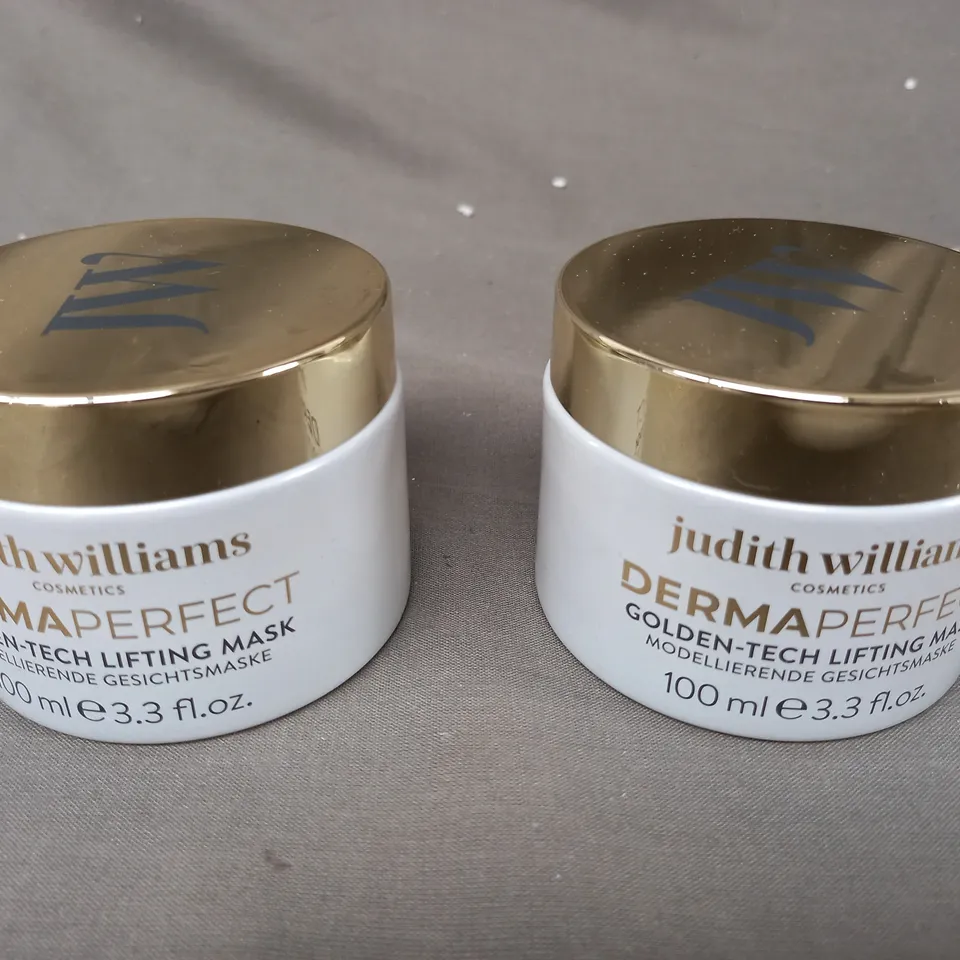 BOXED SET OF 2 JUDITH WILLIAMS DERMA PERFECT GOLDEN-TECH LIFTING MASK