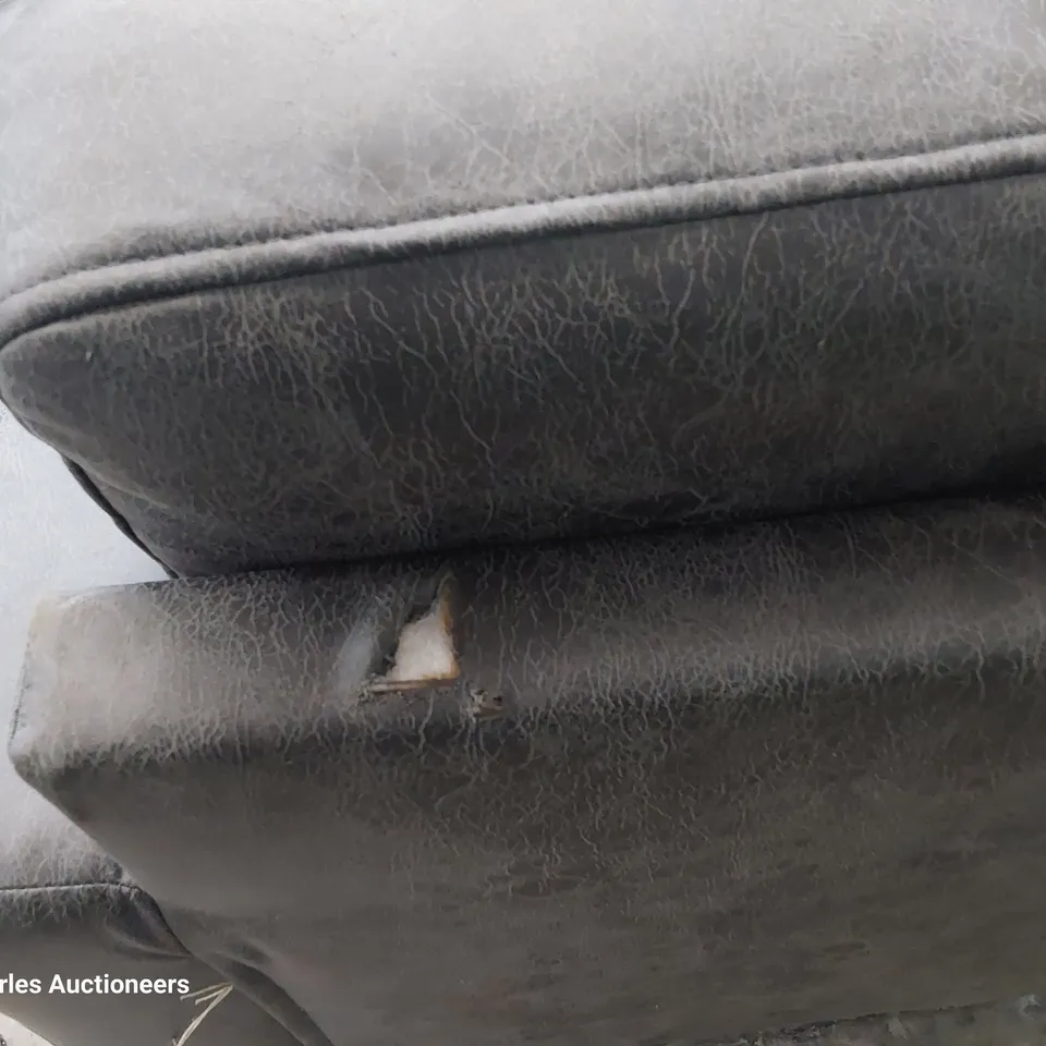 DESIGNER CORNER GROUP GREY FAUX LEATHER 