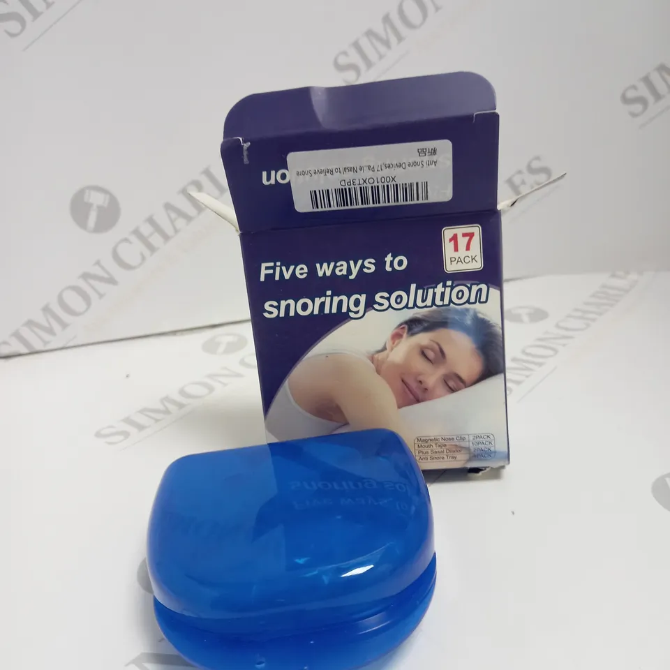 BOXED FIVE WAYS TOO SNORING SOLUTION KIT 