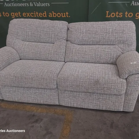 QUALITY BRITISH DESIGNER G PLAN SEATTLE THREE SEATER SOFA SHORE OATMEAL FABRIC