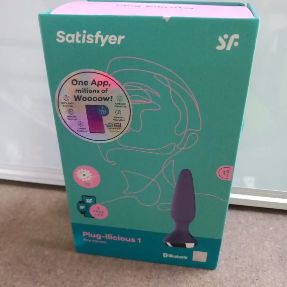 BOXED SATISFYER PLUG-ILICIOUS 1 PLLUG VIBRATOR