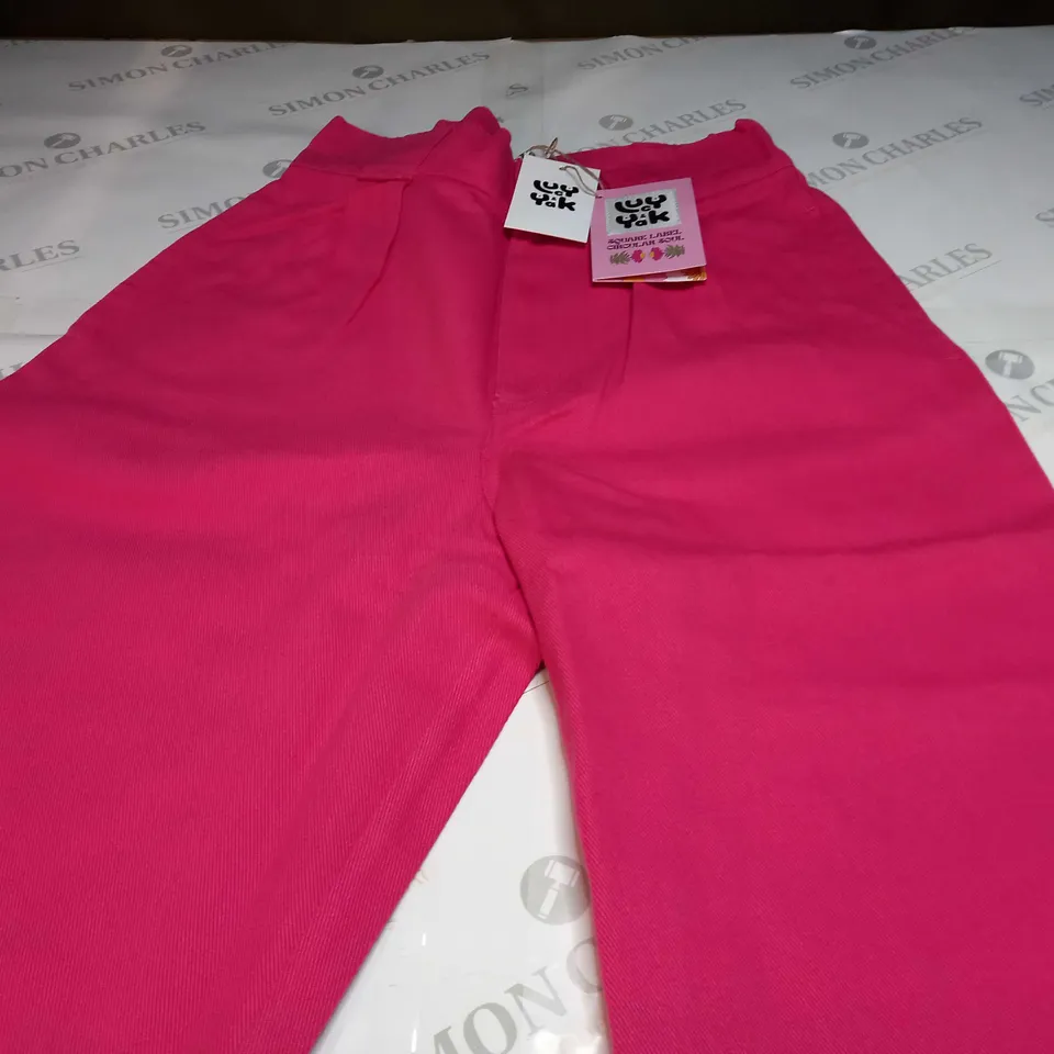 LUCY YAK ADDISON TROUSERS IN FANDANGO PINK - 28R