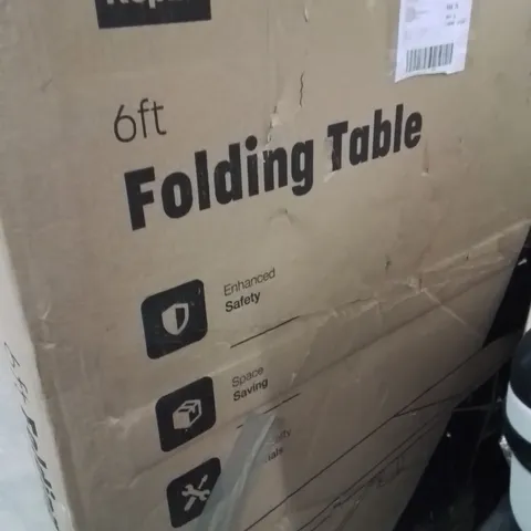 BOXED KEPLIN 6FT FOLDING TABLE