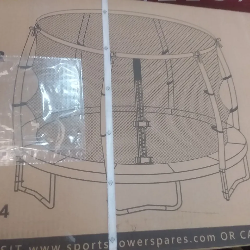 12FT TITAN SUPER TUBE TRAMPOLINE, ENCLOSURE & LADDER (4 BOXES) RRP £375