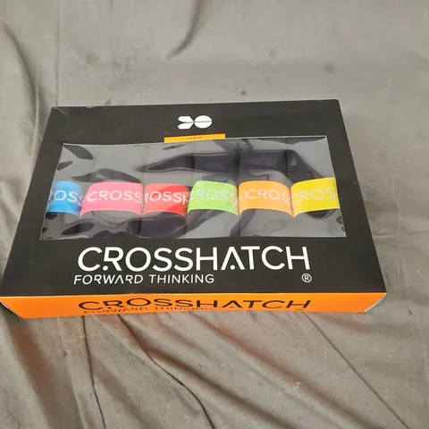 CROSS HATCH MENS BOXER SHORTS – NAVY MULTI, LARGE (12-PACK)