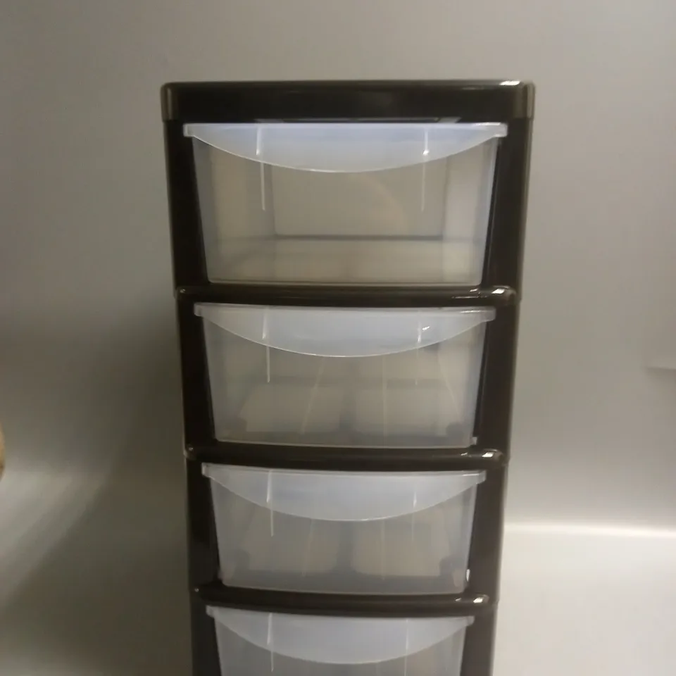 UNBRANDED 4 LAYER CLEAR SHELFS IN BLACK