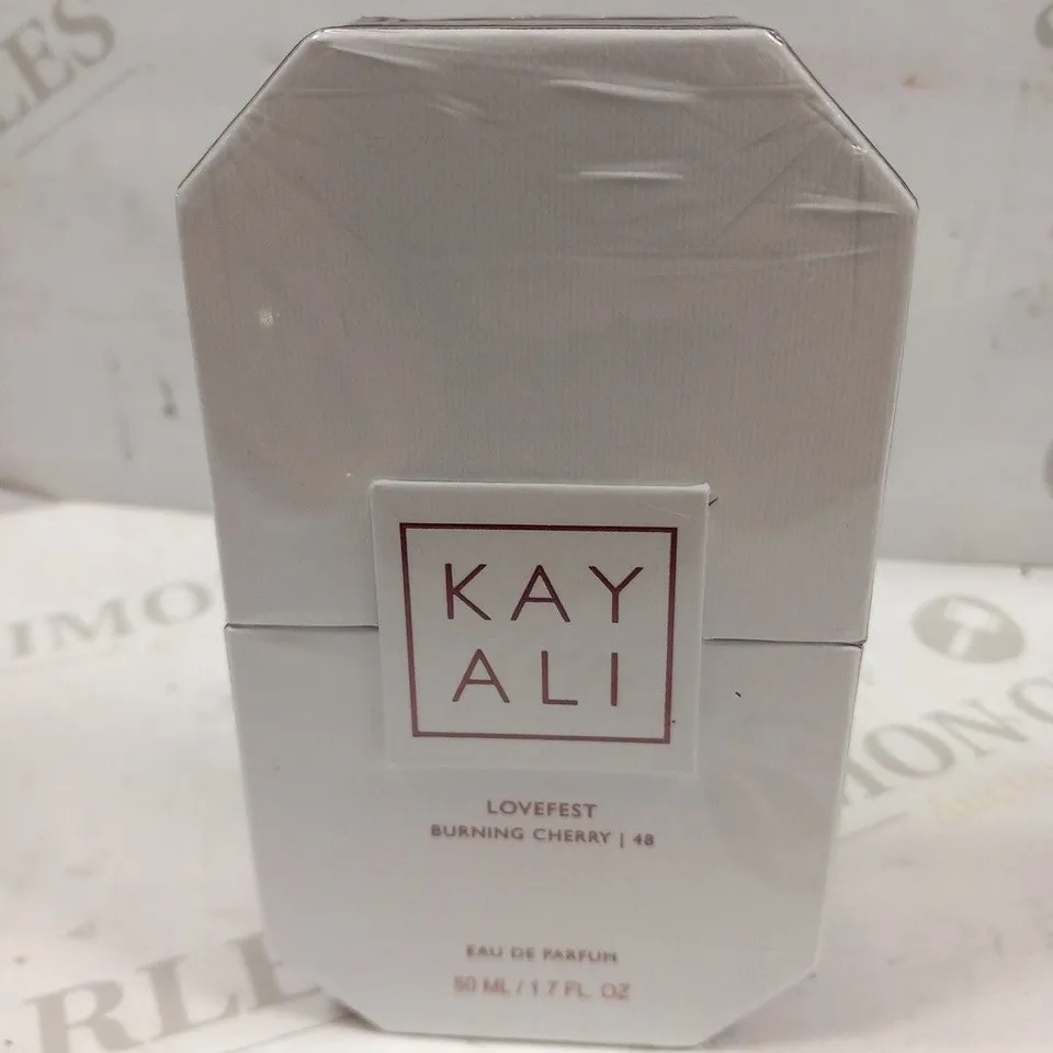 BOXED AND SEALED KAY ALI LOVEFEST BURNING CHERRY 48 EAU DE PARFUM 50ML