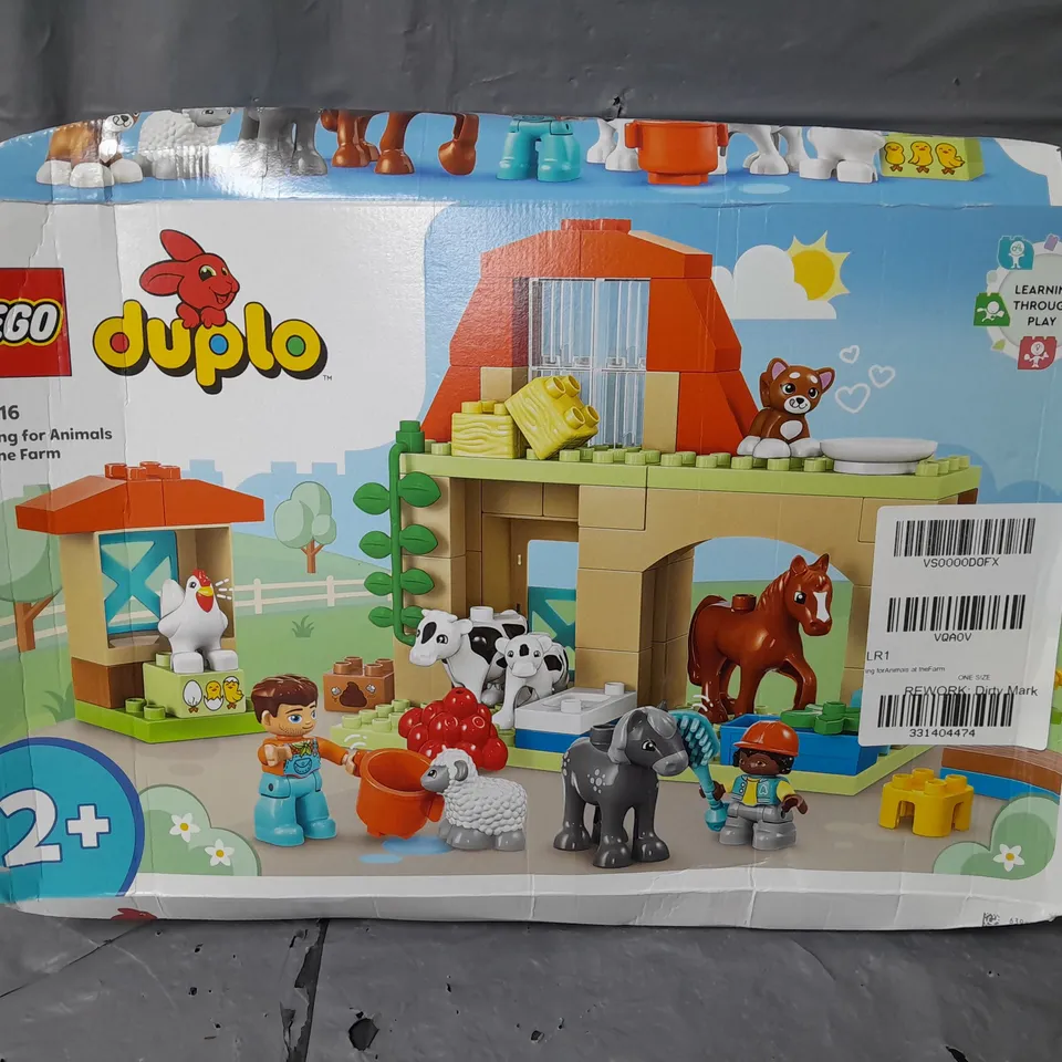 BOXED LEGO DUPLO CARING FOR ANIMALS GAME - 10416