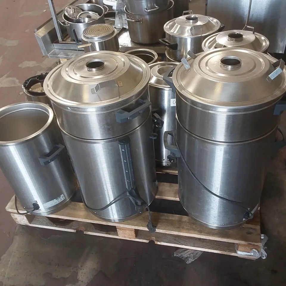 PALLET OF ASSORTED HOT COFFEE & WATER BREWERS AND DISPENSERS