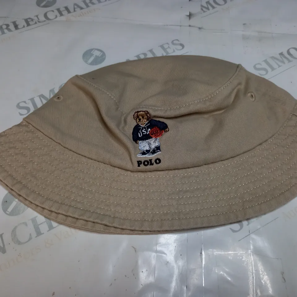 POLO RALPH LAUREN BIEGE BUCKET HAT