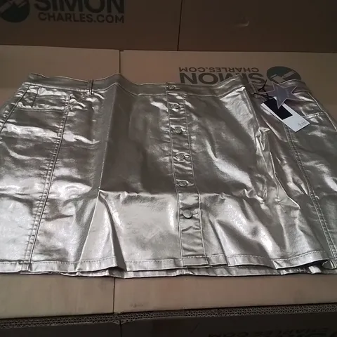 BOXED BRAND NEW APPROXIMATELY 10 SIMPLY BE DENIM MINI SKIRT GOLD SIZE 32
