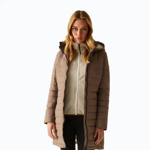 BRAND NEW REGATTA WOMEN'S ANDRIA INSULATED COAT IN MOCHA - 14
