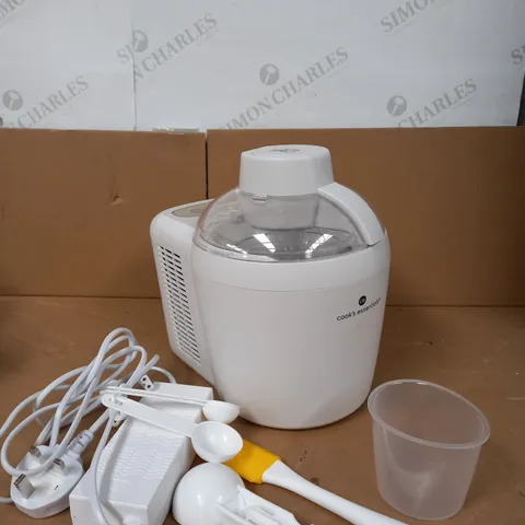 COOKS ESSENTIALS ICE CREAM MAKER