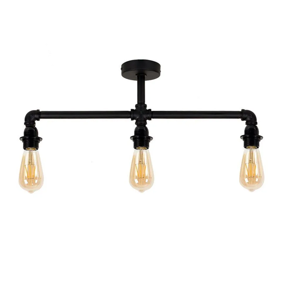 HANLEY 3 LIGHT SEMI FLUSH MOUNT CEILINB LIGHT FITTING 