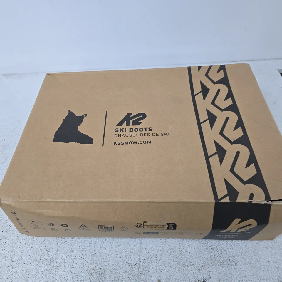 K2 MINDBENDER 140 BOA SKI BOOTS – SIZE 27.5 MONDOPOINT (PAIR)