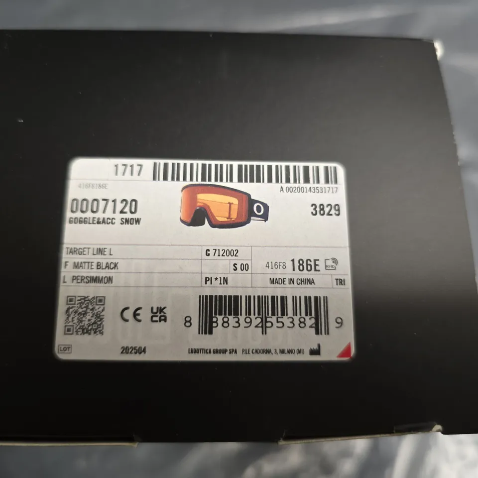 OAKLEY SNOW GOGGLES – PERSIMMON LENS