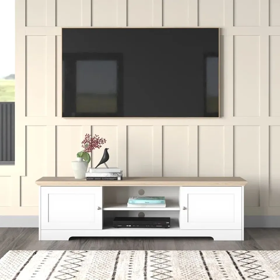 BOXED PLEVNA TV STAND FOR TV'S UP TO 70" (1 BOX)