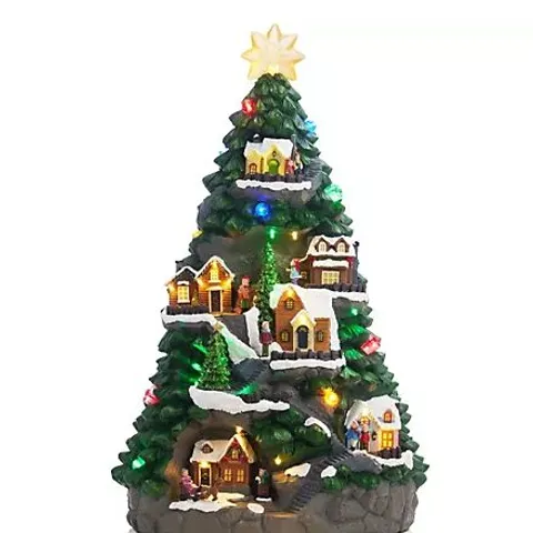 FESTIVE ANIMATED PRE LIT CHRISTMAS SCENE