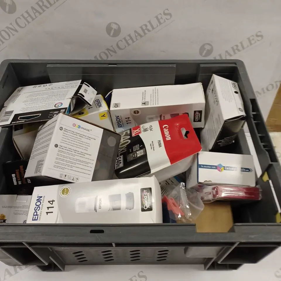BOX TO CONTAIN APPROX 40 X ASSORTED INK CARTRIDGES & PRINTING PRODUCTS, BRANDS MAY VARY