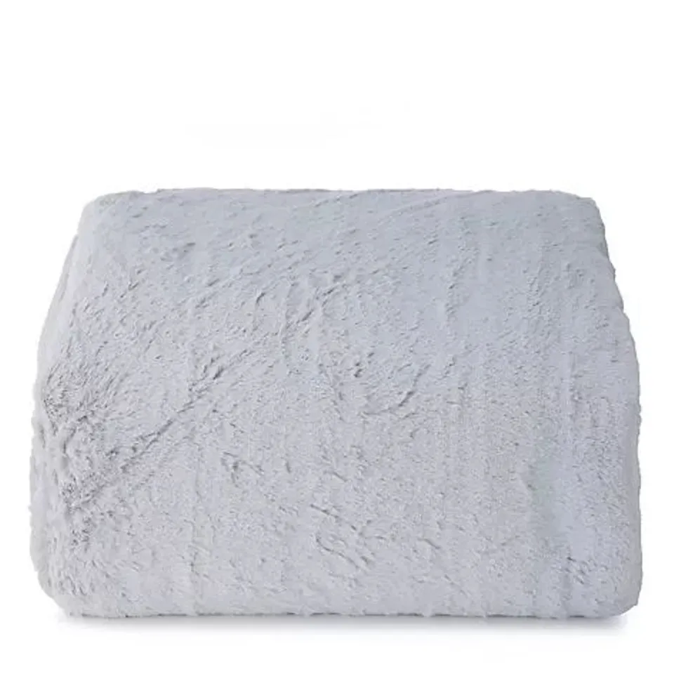 COZEE HOME FAMILY SIZED FAUX FUR & VELVETSOFT HEATED THROW