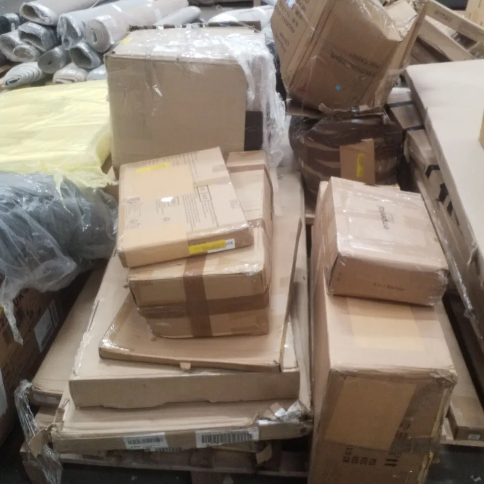 PALLET CONTAINING ASSORTED INCOMPLETE FURNITURE PRODUCTS