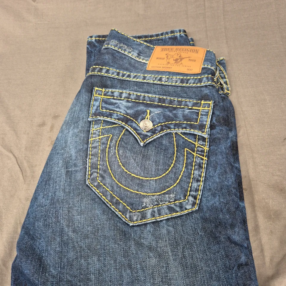 TRUE RELIGION SKINNY DENIM JEANS SIZE 33