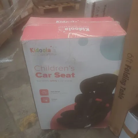 BOXED KIDOOLA CHILDREN'S CAR SEAT 