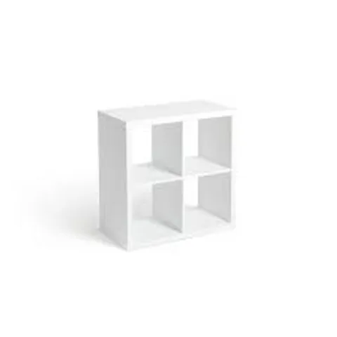 BOXED HOME SQUARES 4 CUBE STORAGE UNIT - WHITE