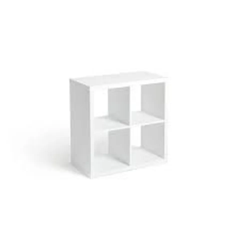 BOXED HOME SQUARES 4 CUBE STORAGE UNIT - WHITE