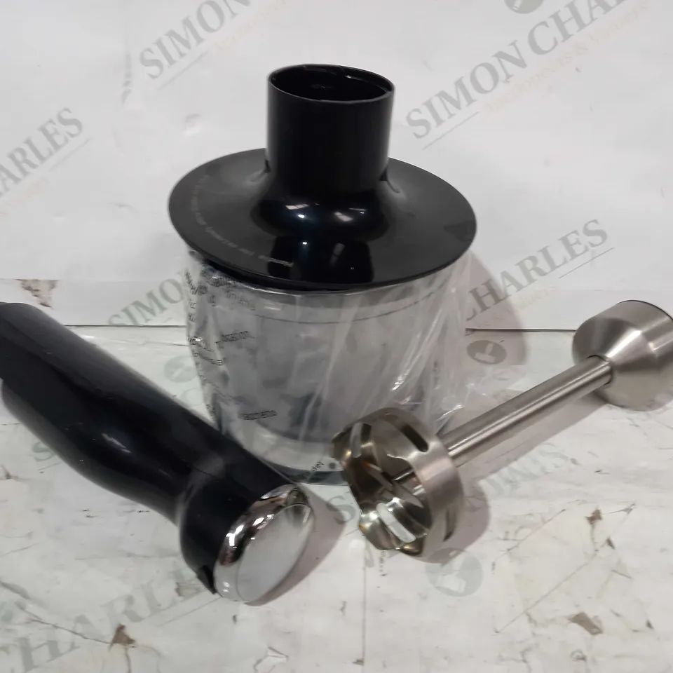 COOK'S ESSENTIALS CORDLESS STICK BLENDER WITH ACCESSORIES