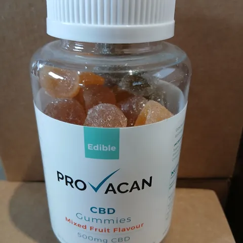 APPROXIMATELY 50 PROVACAN CBD GUMMIES – MIXED FRUIT FLAVOUR, 500MG CBD